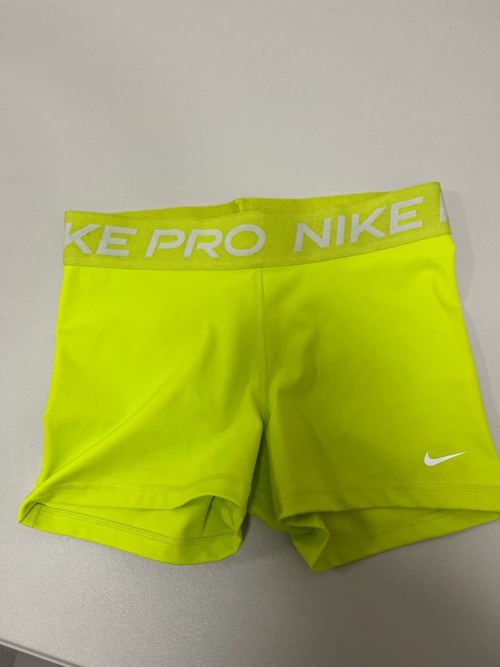 Nike Pro dri fit Neon Athletic Shorts